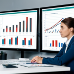 **

A modern office scene. A data analyst, fully clothed in professional attire, studies charts visualizing user behavior data. Emphasize data-driven decision-making in tech choices. Safe for work, appropriate content, professional, perfect anatomy, natural proportions.

**